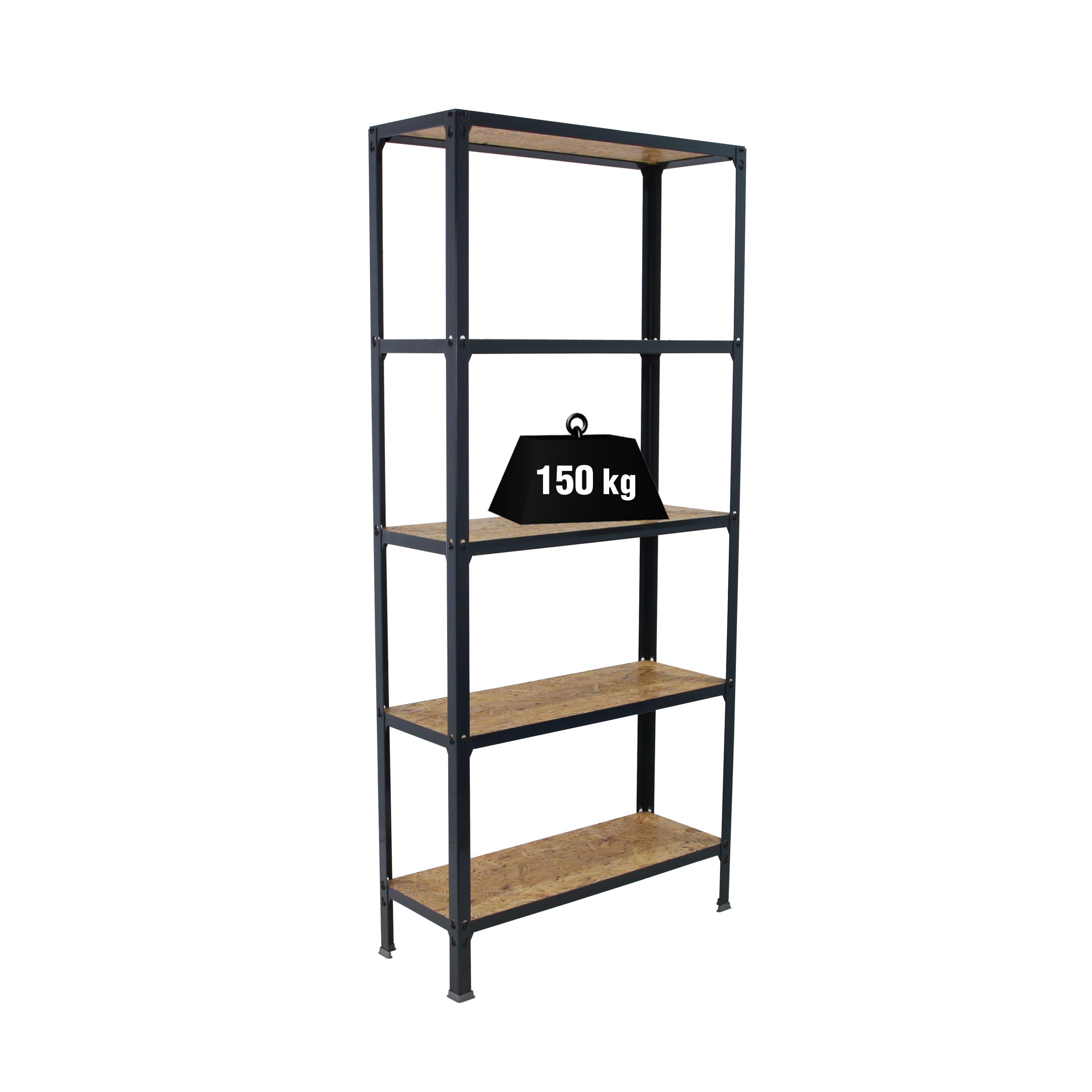 Estanterías metálicas para dormitorio HOMECLICK MADERA