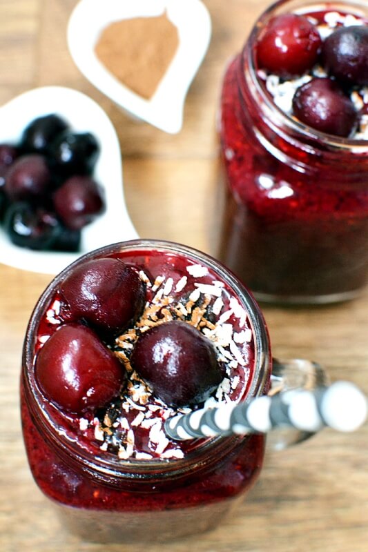 Chocolate Cherry Smoothie: Chocolatey, Fruity With A Secret Stash Of Greens