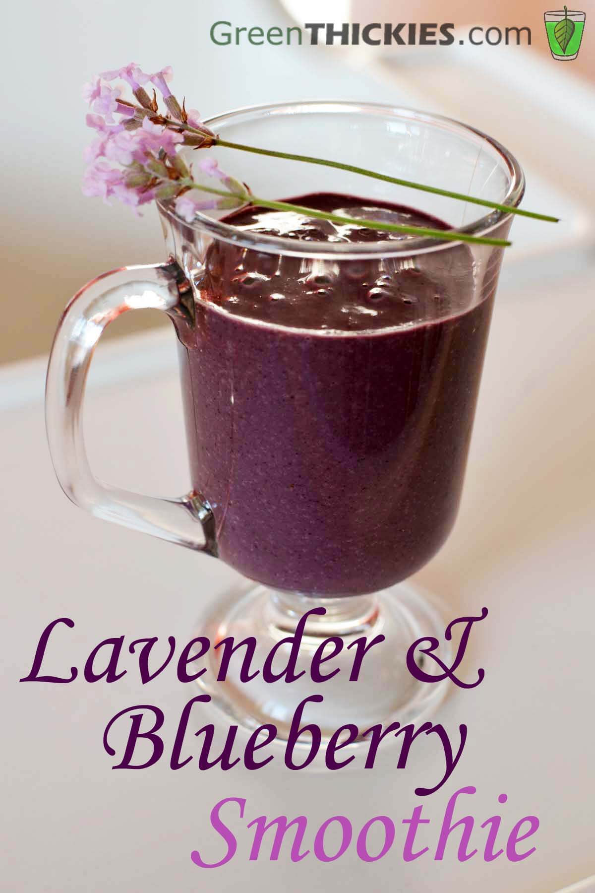 Lavender and Blueberry Smoothie Green Thickie