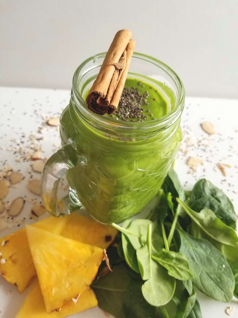 Pina Colada Meal Replacement Green Smoothie For Weight Loss 5