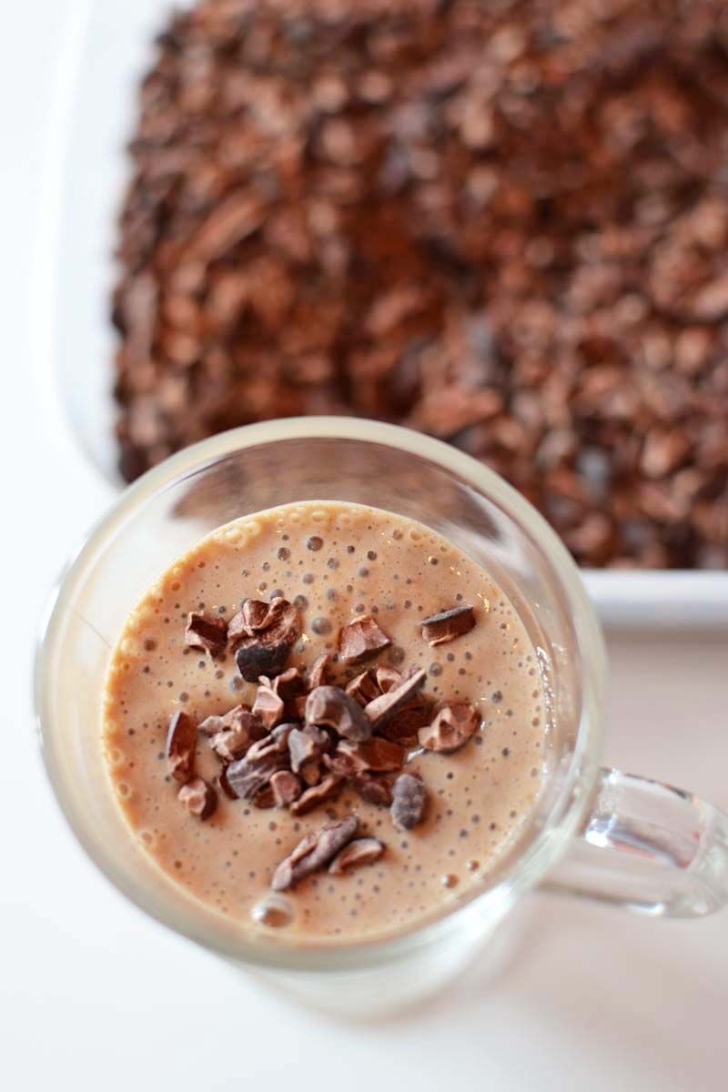 Creamy Filling Dairy Free Chocolate Chia Smoothie