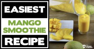 Easiest Mango Smoothie Recipe (2 Ingredient, Raw, Vegan)