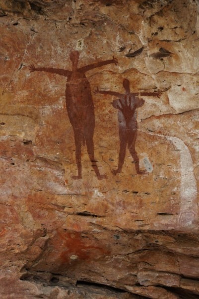 Quinkan spirit couple | Photo by Paul Ehrlich and Chris Turnbull