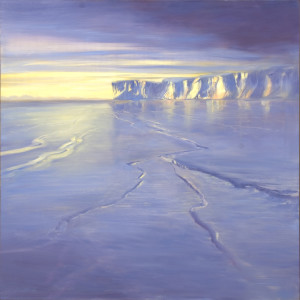  Lucia deLeiris The Ross Sea (Antarctica) 2008, Oil on canvas, 48 x 48 ©Lucia deLeiris | Currently on display in Environmental Impact