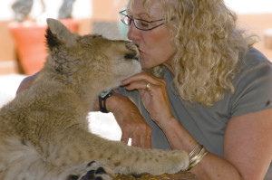 Marieta van der Merwe and Friend, Harnas Wildlife Foundation, Namibia, © M. C. Tobias