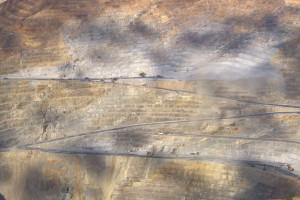  Martin Stupich Rio Tinto Bingham Open Pit Copper Mine, Near Salt Lake City, UT (View to Northwest Corner) 2012, Pigment Inkjet on Acid Free Fine Art Photo Paper, 23x32 inches © Martin Stupich Currently on display in Environmental Impact