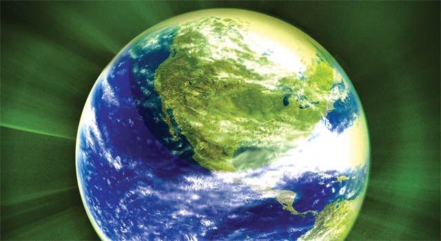 Artistic view of planet Earth