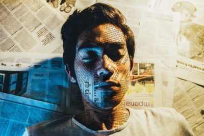 Man absorbing information by Leo Hidalgo