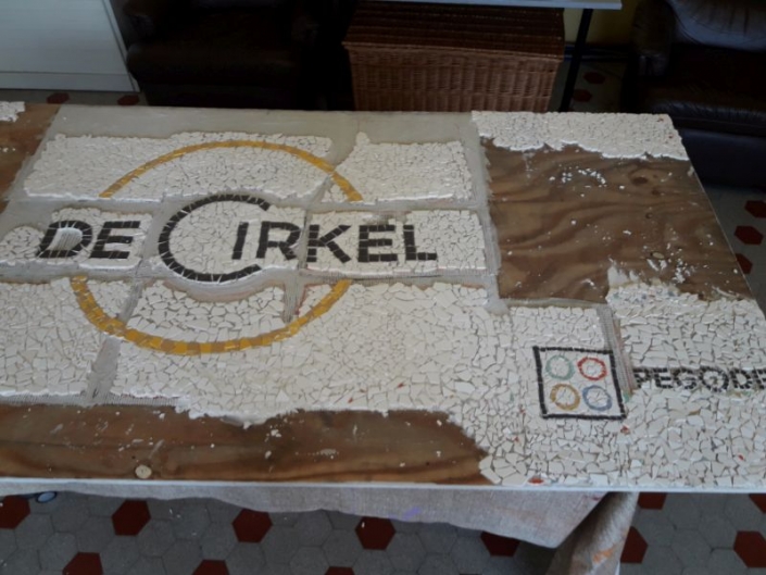 Mozaïek met mindervaliden
