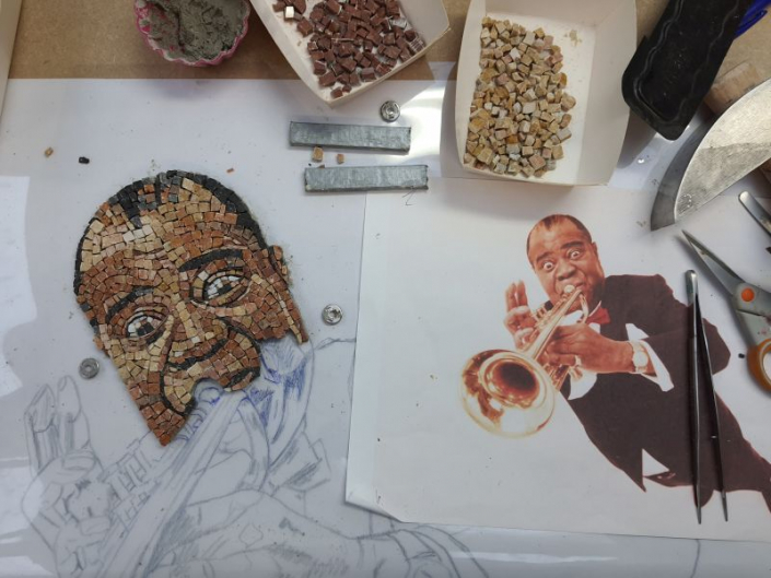 Mozaïek Louis Armstrong