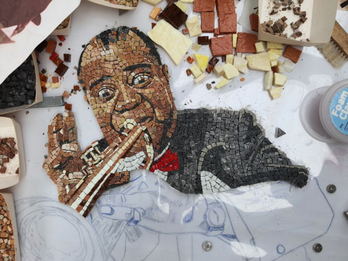 Mozaïek Louis Armstrong
