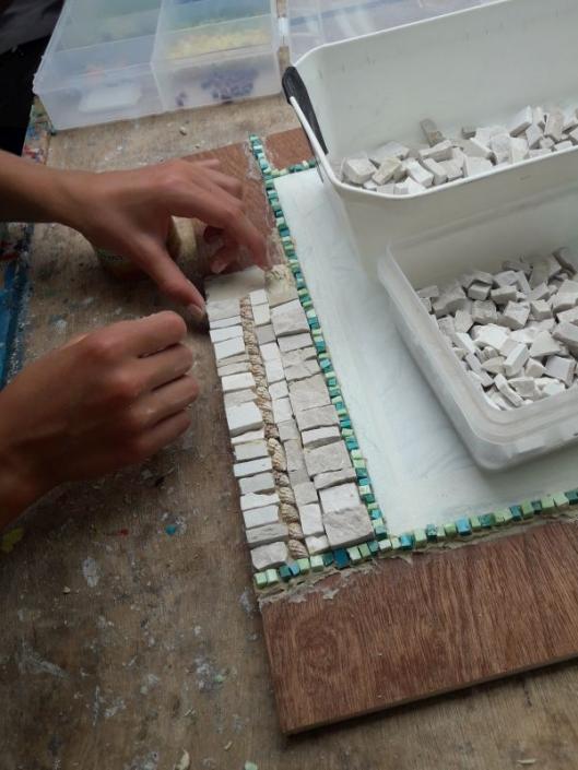 Workshop mozaïekspiegel