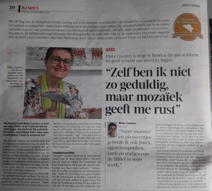Mieke Ceusters Mosaico