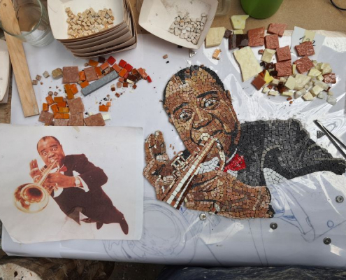 Mozaïek Louis Armstrong