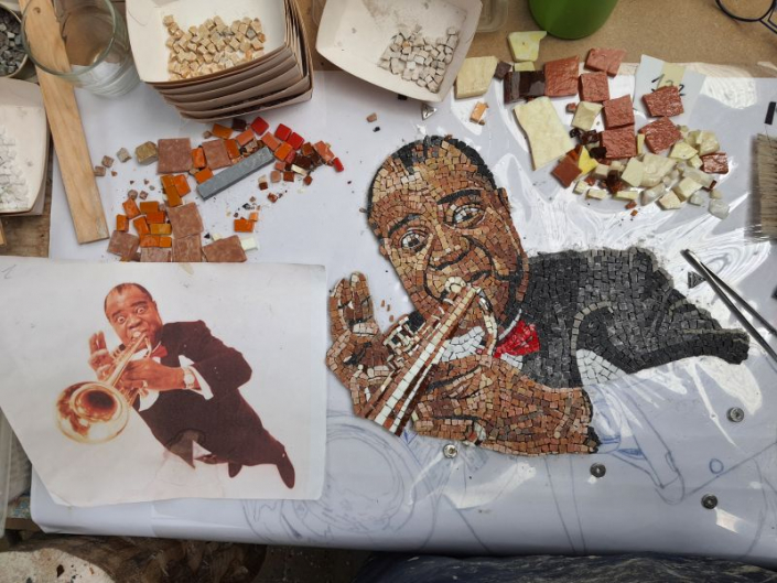 Mozaïek Louis Armstrong