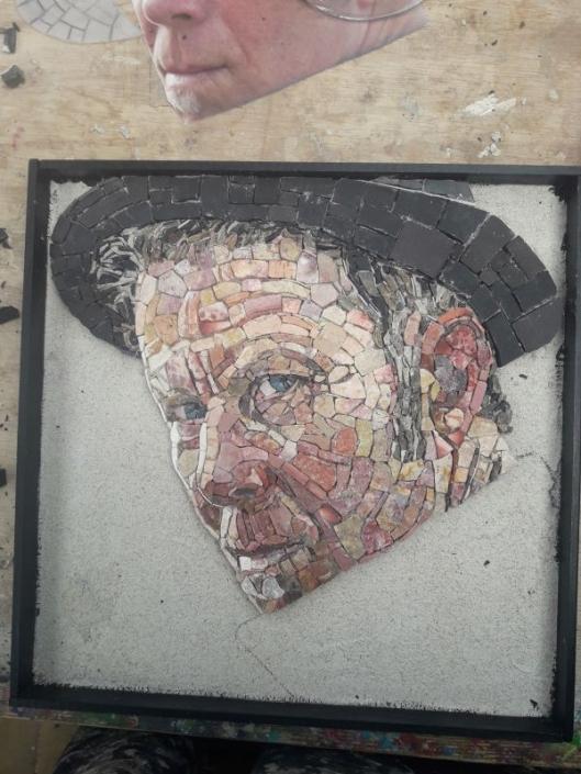 Mozaïek portret Tom Waits