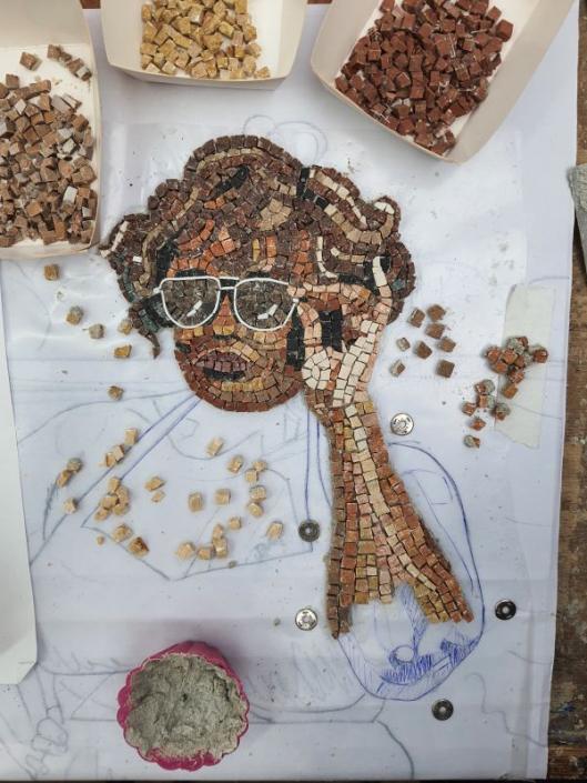 Mozaïek Romeins uitzicht