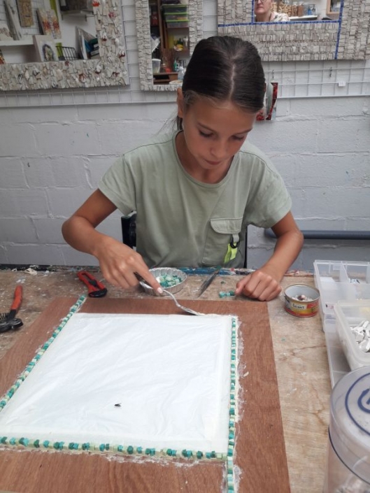 Workshop mozaïekspiegel