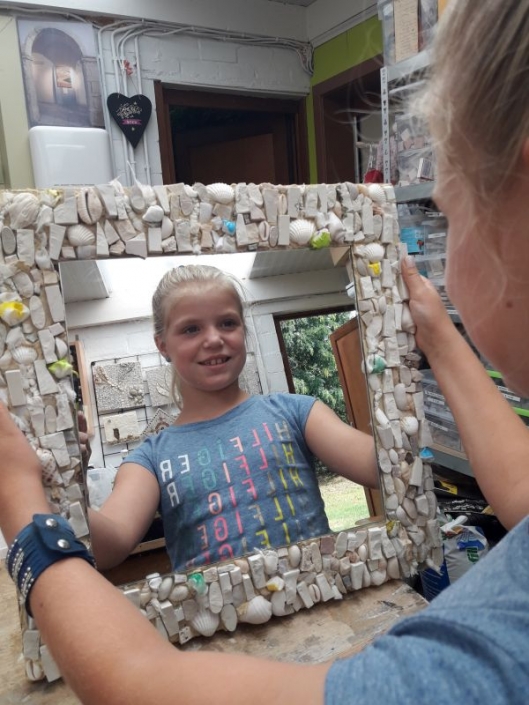 Workshop mozaïekspiegel