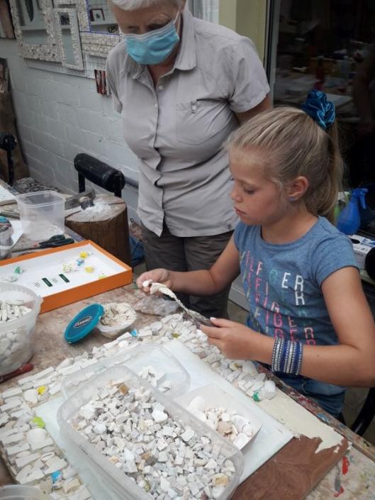 Workshop mozaïekspiegel