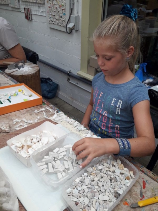 Workshop mozaïekspiegel