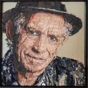 Mozaïek portret Keith Richards