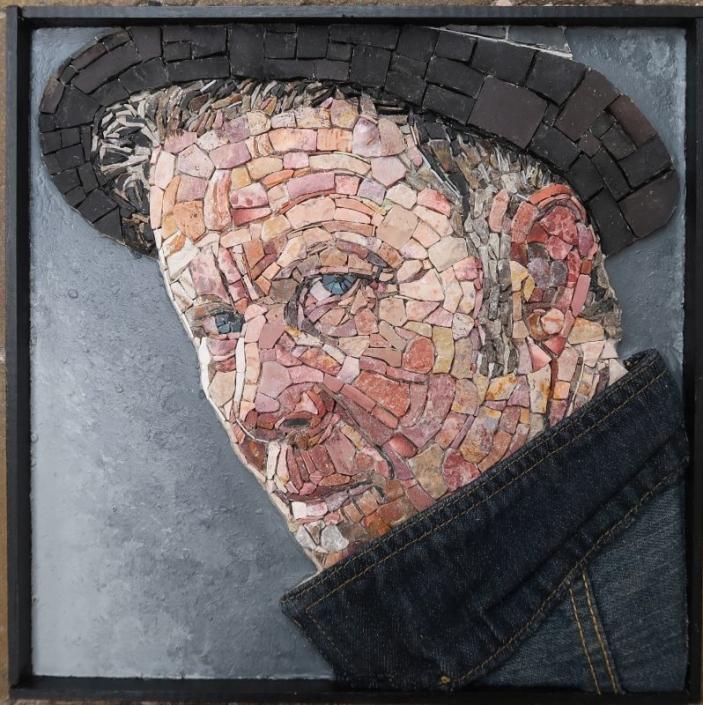 Mozaïek portret Tom Waits