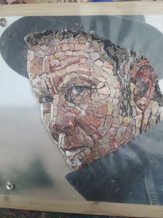 Mozaïek portret Tom Waits