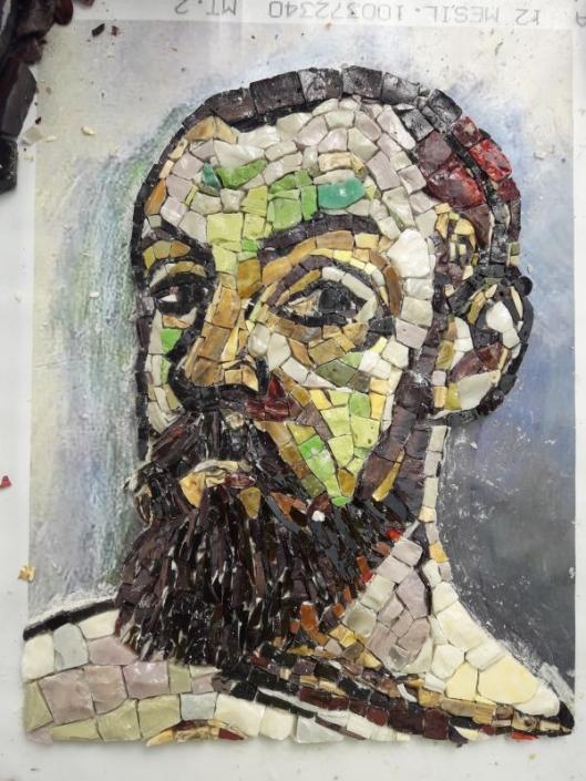 Portret in mozaïek