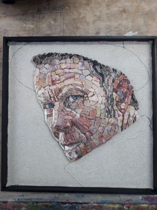 Mozaïek portret Tom Waits